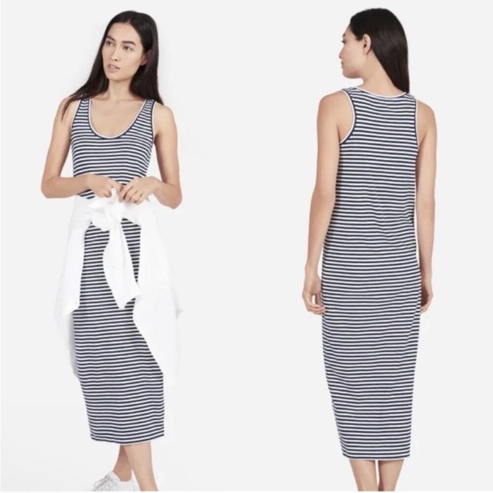 Everlane Cotton Striped Tank Dress Size M